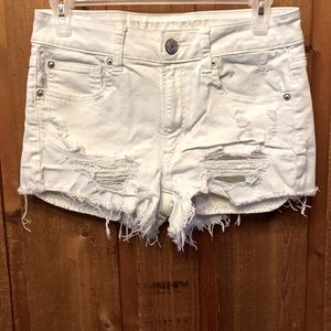 White Denim American Eagle Shorts